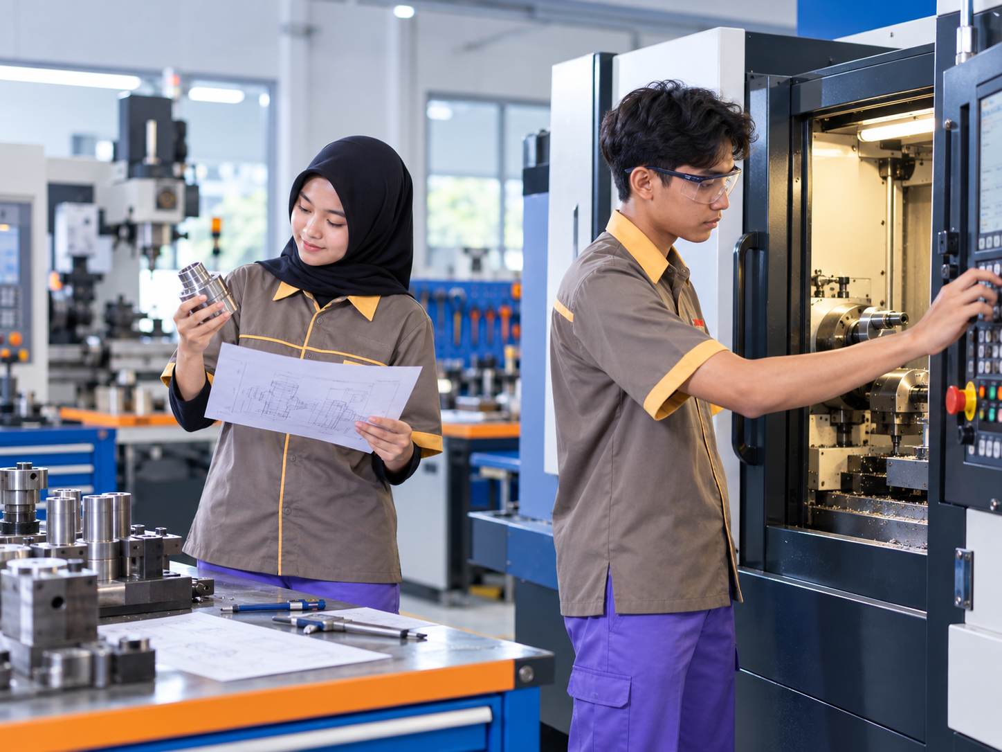 Praktik Teknik Pemesinan SMK Antartika 1 Sidoarjo